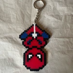 Perler bead keychain